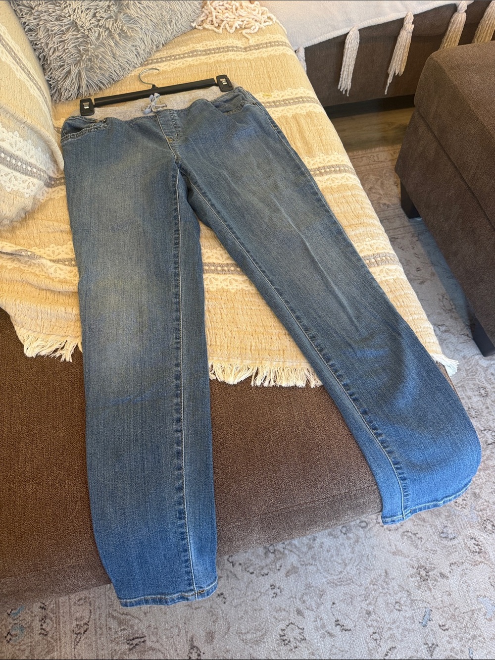 Cat & Jack Girls Blue Pull-On Jeggings with Elastic Waist